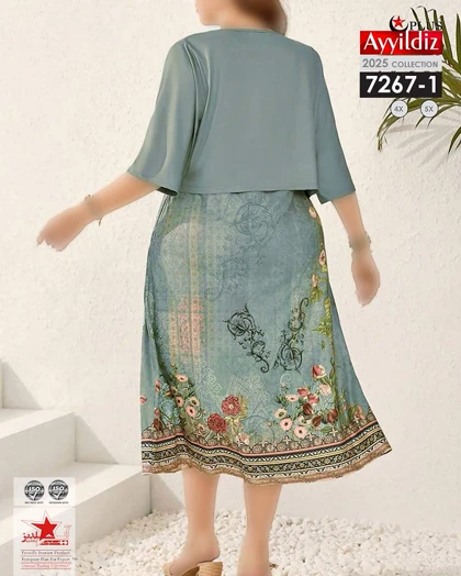 کت و سارافون مجلسی زنانه سایز بزرگ کد 7267
