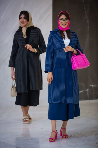 مانتو دیپلمات ژیله دار بلند