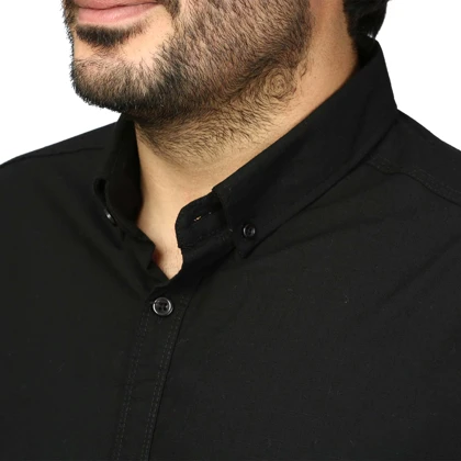 پیراهن آستین بلند لینن مردانه مدل 6105912