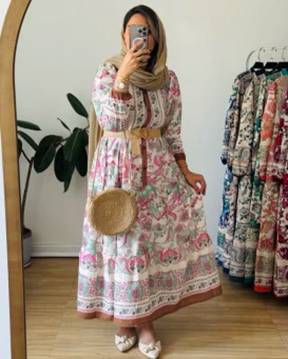 پیراهن ساحلی مزونی فرح 4