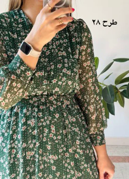 پیراهن حریر سرمه سری 17