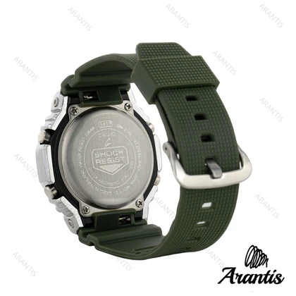 ساعت کاسیو جیشاک GM-2100 مردانه سیلور سبز m-3137