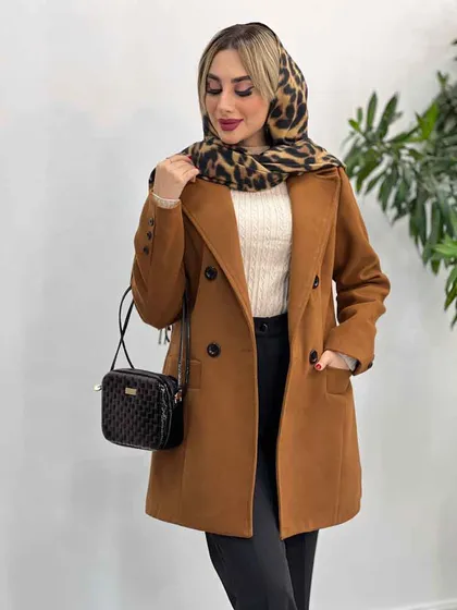 پالتو چهار دکمه یقه انگلیسی