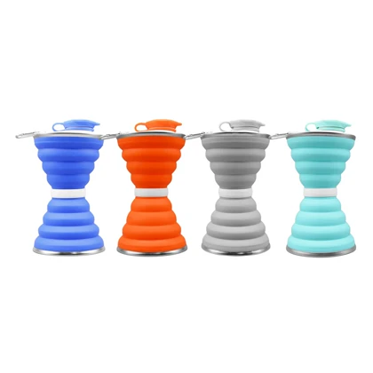 قمقمه سیلیکونی تاشو مدل Sandy ظرفیت 0.65 لیتر