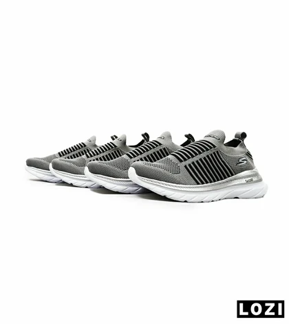 کفش کتانی طبی ورزشی خاکستری SKECHERS GHOST
