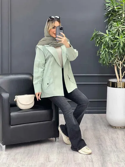 مانتو لینن سر شانه ژیله