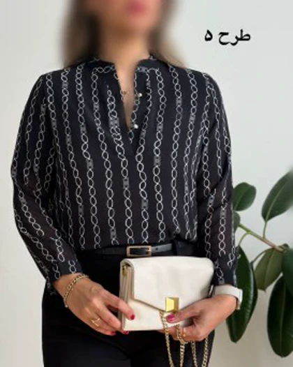 شومیز حریر دو دگمه6