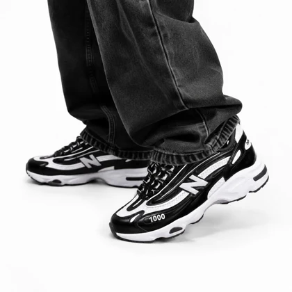 کفش کتانی مردانه مدل نیوبالانس 1000 سفید مشکی New BALANCE