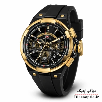 ساعت مچی مردانه اورجینال موتور ژاپن برند مینی فوکوس سه موتور مدل Mf0402G.01 بند رابر