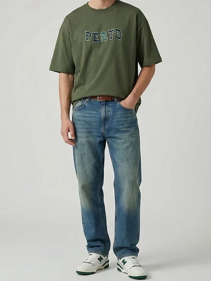 تیشرت باکسی پستو