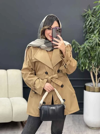 بارانی شش دکمه سرشانه پاگن