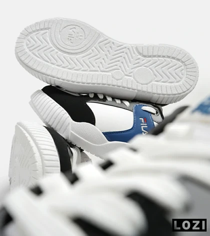 کفش کتانی مردانه سفید آبی مشکی FILA مدل 5373