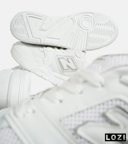کفش کتانی مردانه و زنانه سفید NEW BALANCE 550
