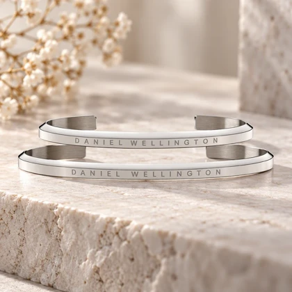 ست دستبند زنانه و مردانه دنیل ولینگتون نقره ای DW-Bracelet-5372-U