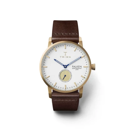 ساعت مچی عقربه ای مردانه تریوا (TRIWA) مدل Snow Falken Dark brown classic