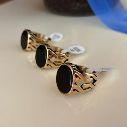 انگشتر استیل رنگ ثابت مردانه کد tw10040