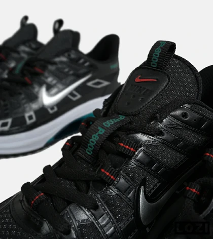 کفش کتانی مردانه و زنانه مشکی نقره ای نایک NIKE P-6000