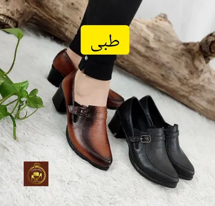 کفش طبی زنانه پرسنلی پاشنه‌دار مدل سگک دار911