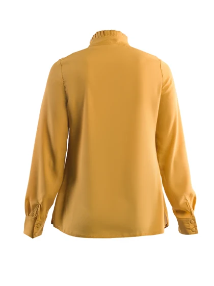 بلوز کرپ حریر زنانه آستین بلند ماهانا