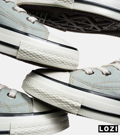 کفش کتانی ساق‌دار مردانه و زنانه سبز All STAR مدل 7086