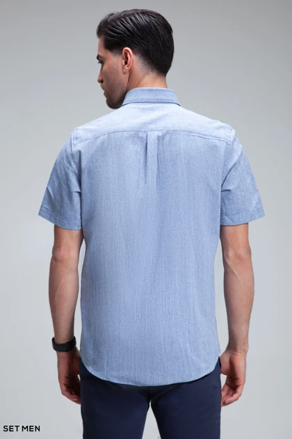 پیراهن مردانه آستین کوتاه لینن