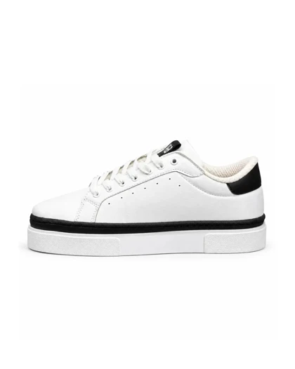 کفش کتانی مردانه مدل ونس پل اندبیر سفیدمشکی Vans Pull Bear