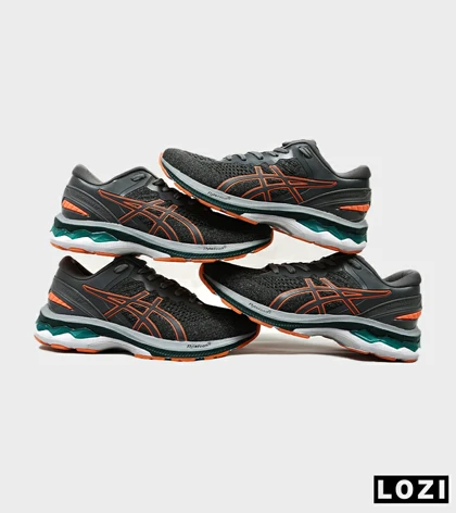 کتانی بزرگ پا خاکستری نارنجی ASICS GEL-KAYANO 27