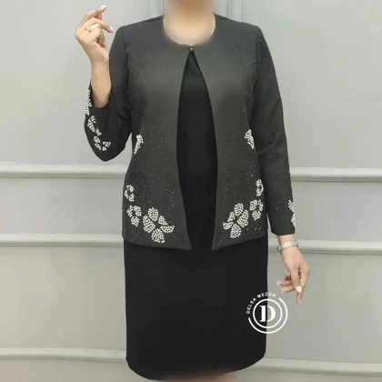 کت یقه گرد کوتاه آنیل 582