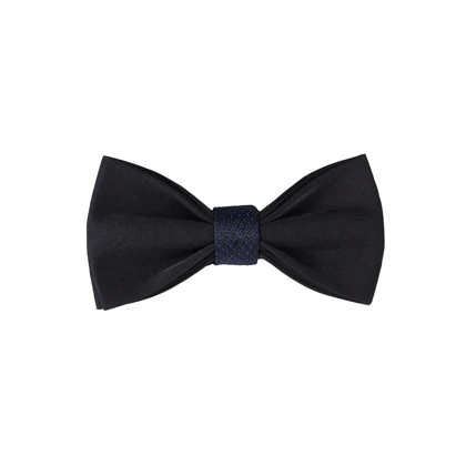 پاپیون مشکی سورمه ای ساتن 7166