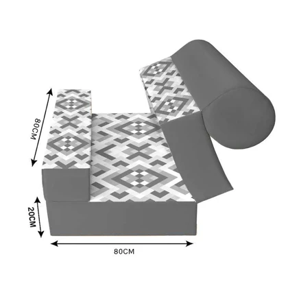 کاناپه تخت شو یک نفره مینیمال هندسی مدل M1076