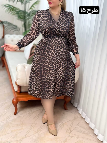 پیراهن چپ و راستی طرحدار 2792
