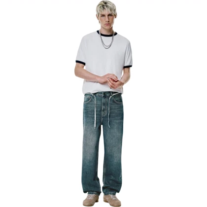 شلوار جین یونیسکس بگ استایل از pull & bear کد 316