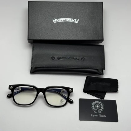 عینک بلوکات کروم هارتز مشکی نقره ای Chrome Hearts 2273 با پک کامل کروم هارتز - کیفیت مستر