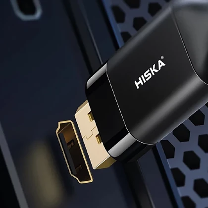 کابل HDMI هیسکا HISKA مدل HD-02 طول 2 متر با پشتیبانی 8K