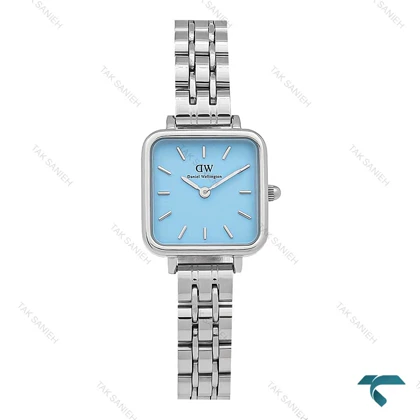 ساعت DW زنانه مربعی استیل صفحه آبی DW-7123-L