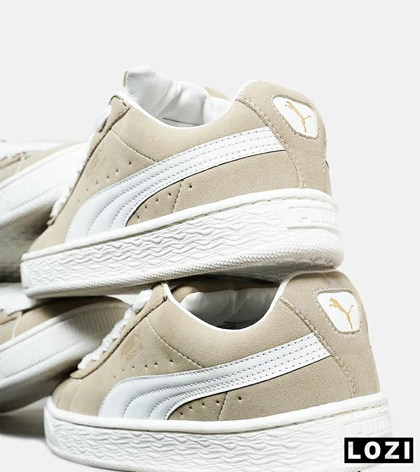 کفش کتانی ورزشی کرم مردانه و زنانه PUMA suede XL