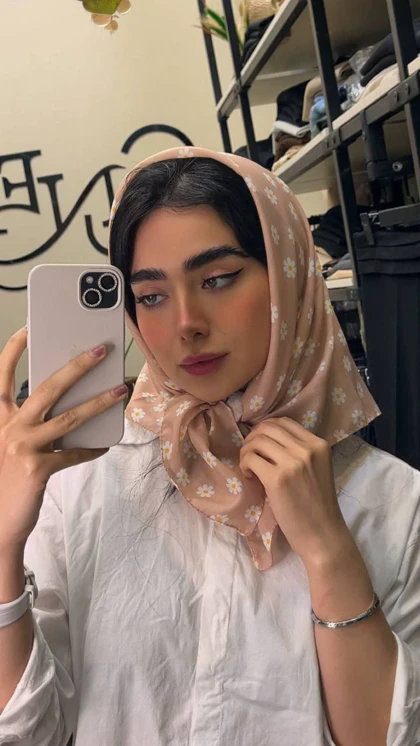 مینی اسکارف نخی بابونه 4285