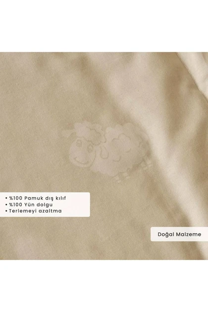لحاف یک نفره Bella Maison مدل Deluxe پشمی - سفید