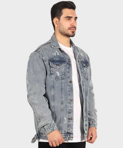 کت جین آبی و زخمی 0212