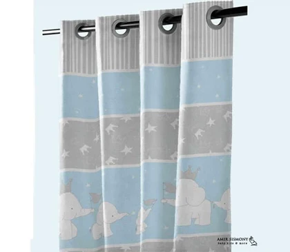 پرده اتاق کودک رزبرن طرح ENDLESS LOVE