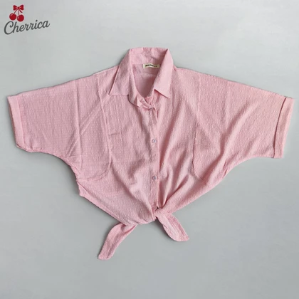 شومیز باکسی جلو گره