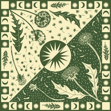 روسری نخ پنبه قاصدک