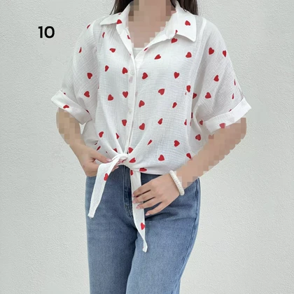 شومیز زنانه جلو گره‌ای