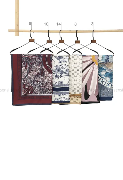 روسری فویلی طرح دارکد1005671