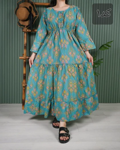 پیراهن زنانه عروسکی هندی یمرلی 7716