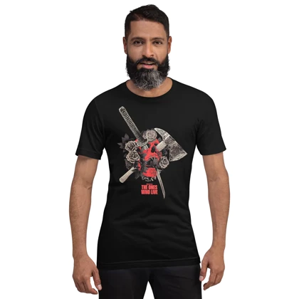 تیشرت واکینگ دد | تیشرت THE WALKING DEAD طرح THE ONES WHO LIVE FLORAL SKULL کد 109153