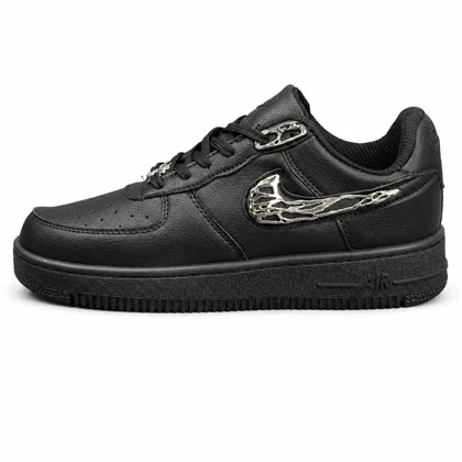 کفش کتانی مردانه مدل نایک ایرفورس یراق مشکی Nike air force