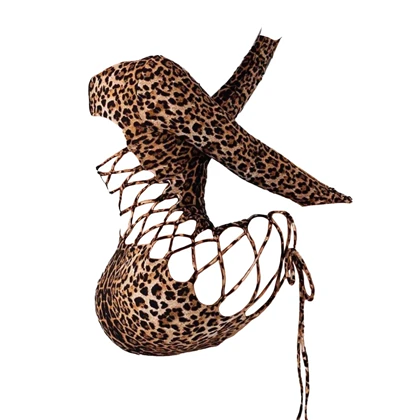 لباس فانتزی بنددار طرح پلنگی تانیش کد 9206