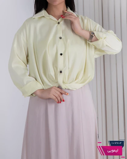 شومیز ساتن گره‌ای TAFFETA