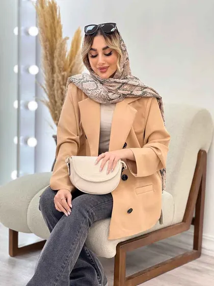 مانتو مازراتی شش دکمه جیب نما